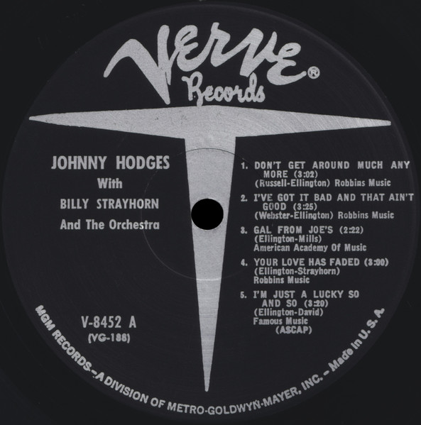 Johnny Hodges With Billy Strayhorn - Johnny Hodges With Billy Strayhorn And The Orchestra (LP, Album, Mono)