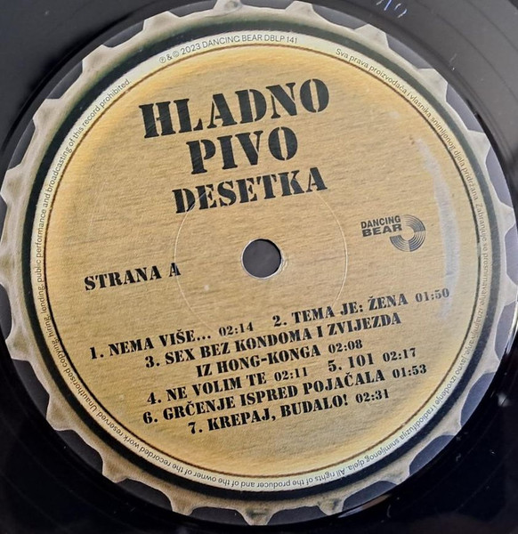 Hladno Pivo - Desetka (LP, Album, RE, Gat)