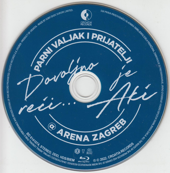 Parni Valjak - Parni Valjak I Prijatelji @ Arena Zagreb - Dovoljno Je ReÄ‡i... Aki (Blu-ray, Album)