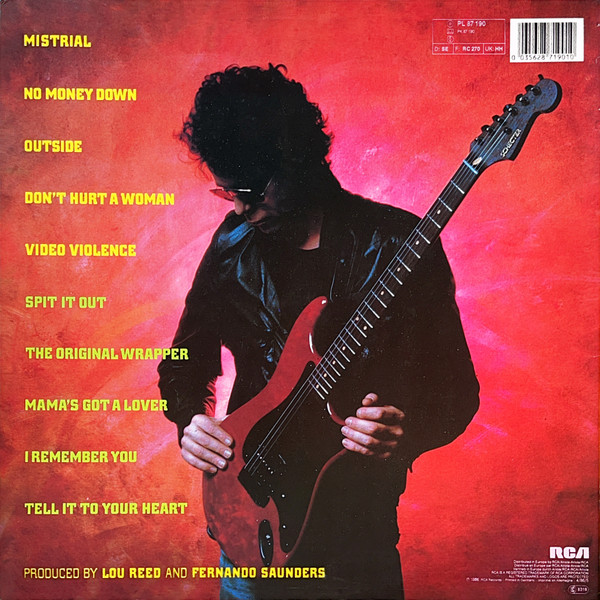 Lou Reed - Mistrial (LP, Album)