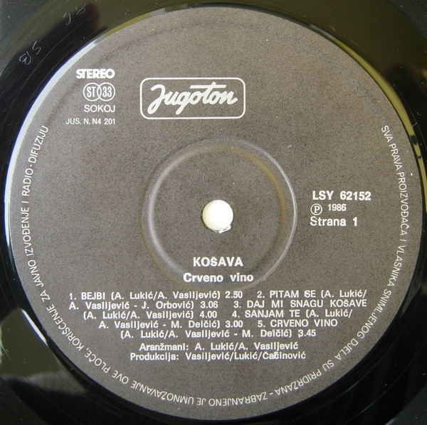 Košava - Crveno Vino (LP, Album)