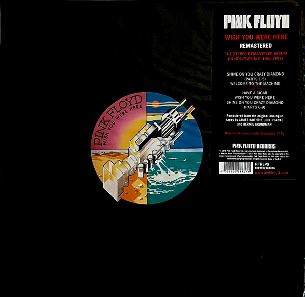 Pink Floyd - Wish You Were Here (LP, Album, RE, RM, 180)