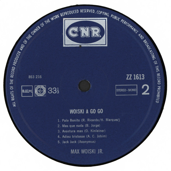 Max Woiski Jr. - Woiski A Go Go (LP)