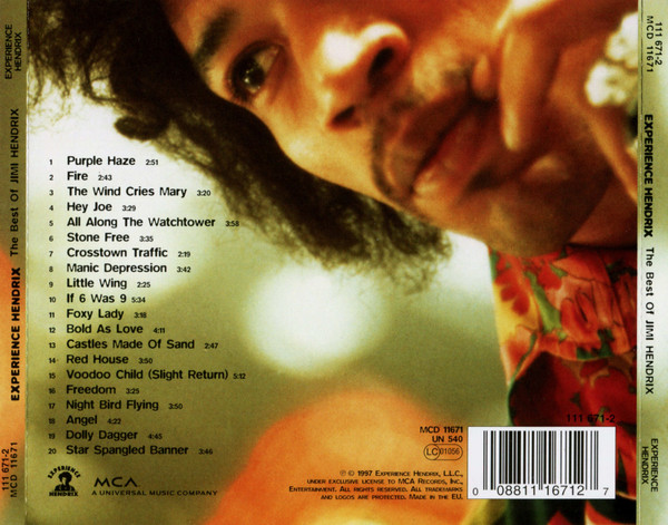 Jimi Hendrix - Experience Hendrix - The Best Of Jimi Hendrix (CD, Comp, RE, RM)