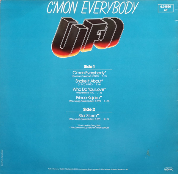 UFO (5) - C'Mon Everybody (LP, Comp)