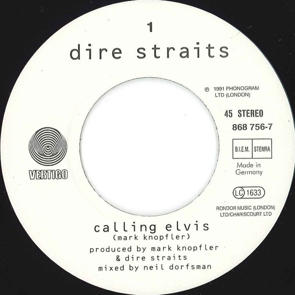 Dire Straits - Calling Elvis (7