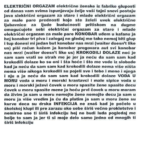 ElektriÄni Orgazam - ElektriÄni Orgazam (CD, Album, RE)