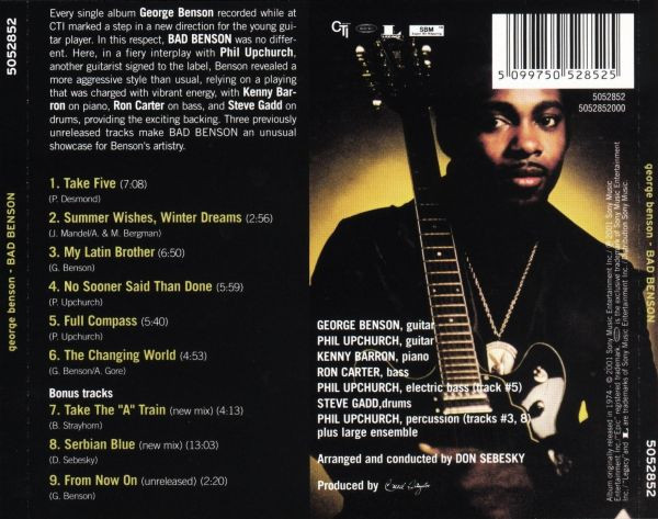 George Benson - Bad Benson (CD, Album, RE, RM)