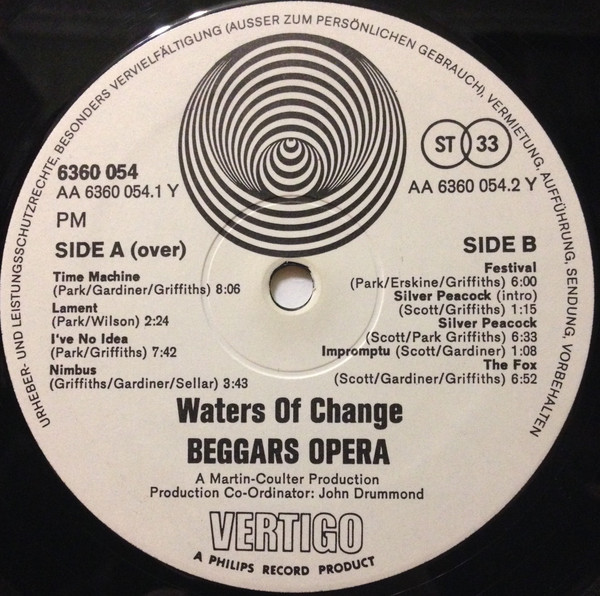 Beggars Opera - Waters Of Change (LP, Album, Gat)