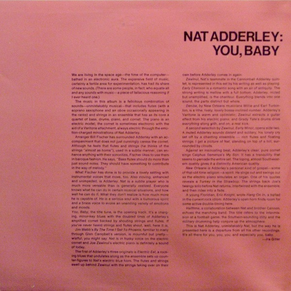 Nat Adderley - You, Baby (LP, Album, Gat)