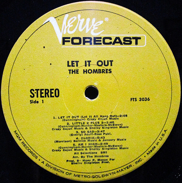 The Hombres - Let It Out (Let It All Hang Out) (LP, Album, MGM)