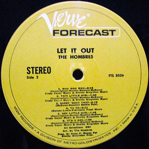 The Hombres - Let It Out (Let It All Hang Out) (LP, Album, MGM)
