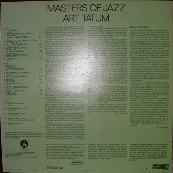 Art Tatum - Master Of Jazz (LP, Album)