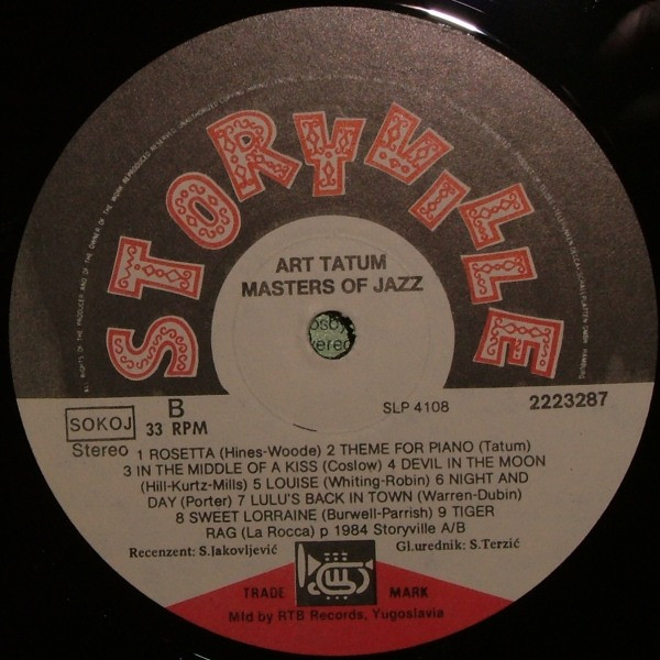 Art Tatum - Master Of Jazz (LP, Album)