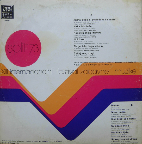 Various - Split 73 (XIII Internacionalni Festival Zabavne Muzike) (LP, Album)