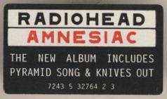 Radiohead - Amnesiac (CD, Album, EMI)