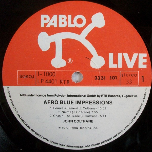John Coltrane - Afro Blue Impressions (2xLP, Album)