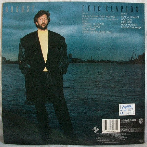Eric Clapton - August (LP, Album)