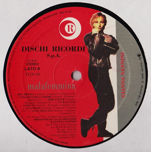 Gianna Nannini - Malafemmina (LP, Album)