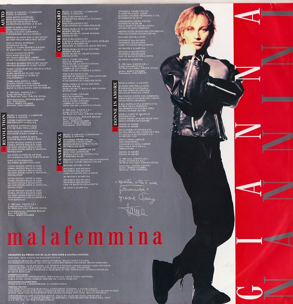 Gianna Nannini - Malafemmina (LP, Album)