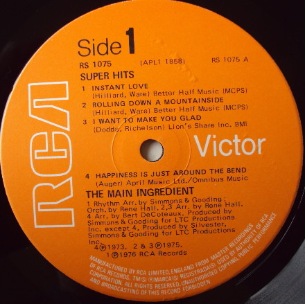 The Main Ingredient - Super Hits (LP, Comp)