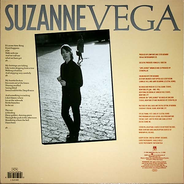 Suzanne Vega - Suzanne Vega (LP, Album, Whi)