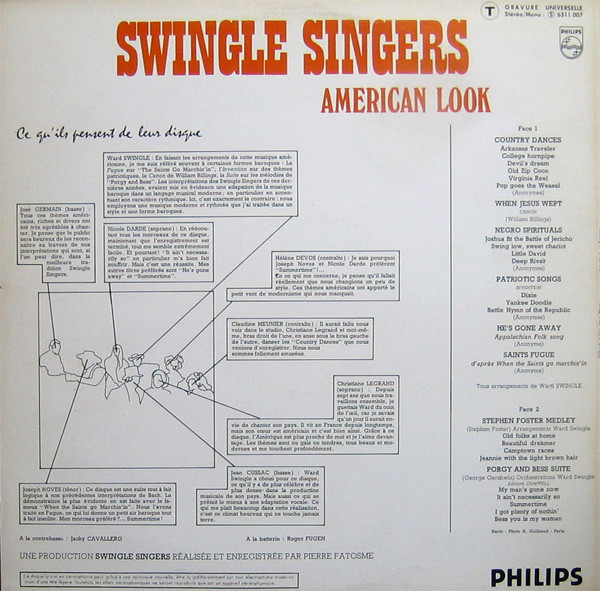 Swingle Singers* - American Look (LP, Album)