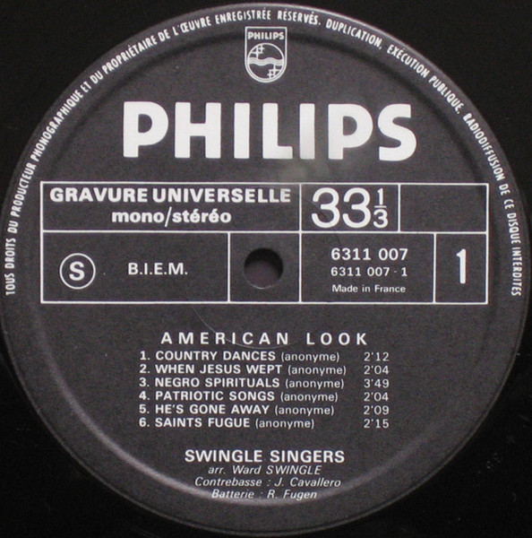 Swingle Singers* - American Look (LP, Album)