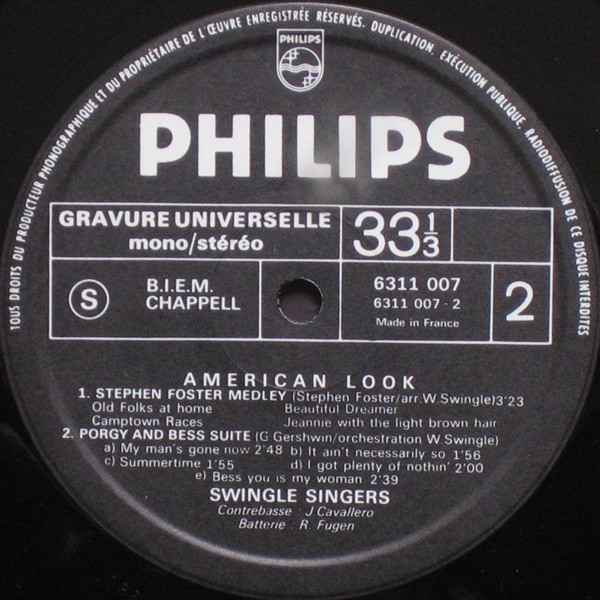 Swingle Singers* - American Look (LP, Album)