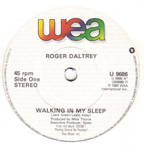 Roger Daltrey - Walking In My Sleep (7