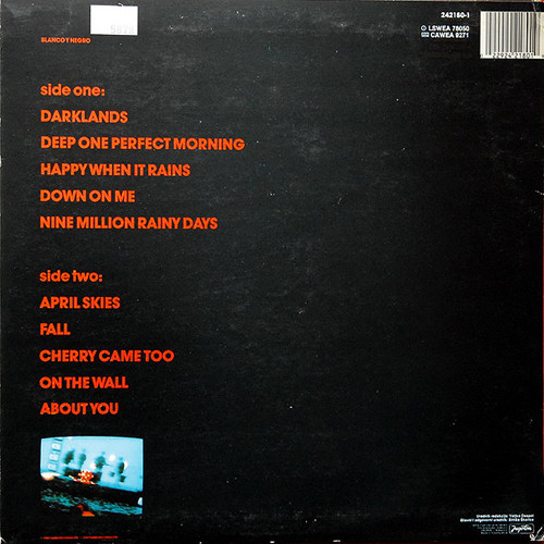 The Jesus And Mary Chain - Darklands (LP, Album)