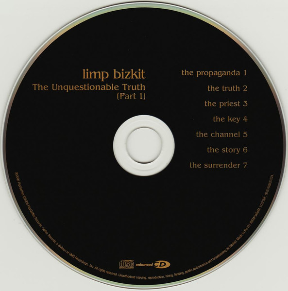 Limp Bizkit - The Unquestionable Truth (Part 1) (CD, Album, Enh)