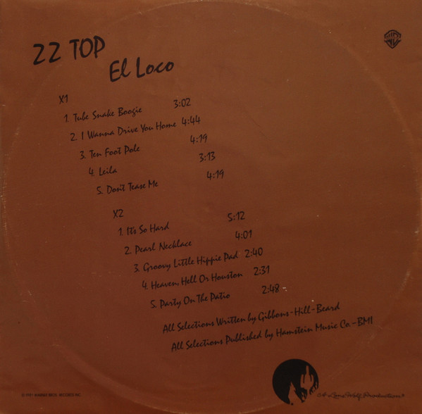 ZZ Top - El Loco (LP, Album)