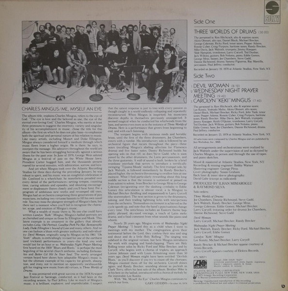 Mingus* - Me Myself An Eye (LP, Album)