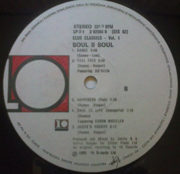 Soul II Soul - Club Classics Vol. One (LP, Album)