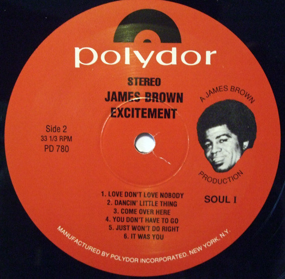 James Brown - Excitement (LP, Album, RE)
