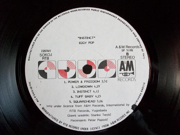 Iggy Pop - Instinct (LP, Album)