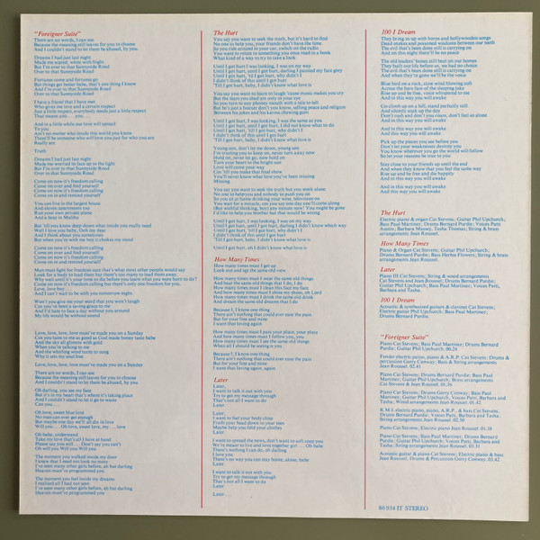 Cat Stevens - Foreigner (LP, Album)