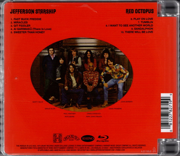 Jefferson Starship - Red Octopus (Blu-ray, Blu-ray-A, Album, Quad, RE)