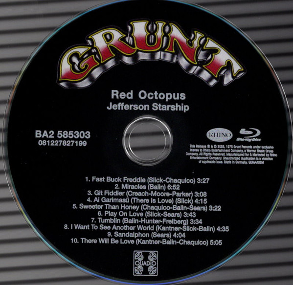 Jefferson Starship - Red Octopus (Blu-ray, Blu-ray-A, Album, Quad, RE)