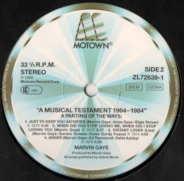 Marvin Gaye - A Musical Testament 1964 - 1984 (2xLP, Comp)
