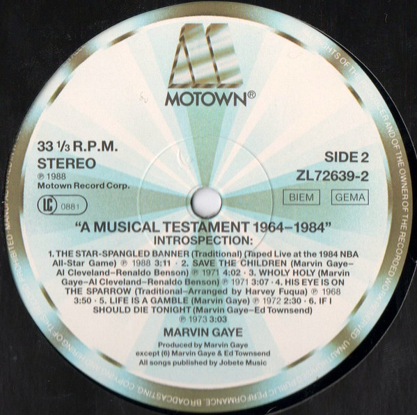 Marvin Gaye - A Musical Testament 1964 - 1984 (2xLP, Comp)