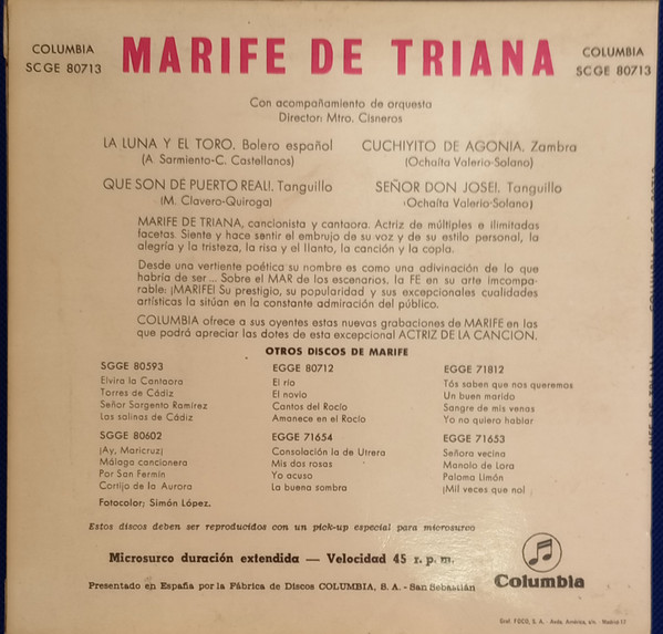 Marife De Triana* - La Luna Y El Toro (7