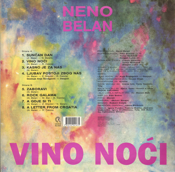Neno Belan - Vino Noći (LP, Album)