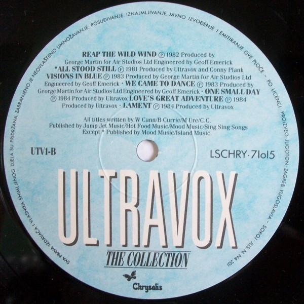 Ultravox - The Collection (LP, Album, Comp, RE)