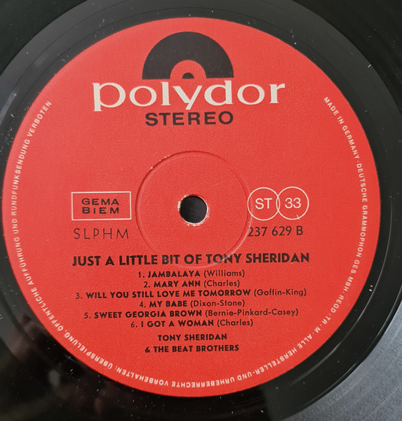 Tony Sheridan - Just A Little Bit Of Tony Sheridan (LP, Album)
