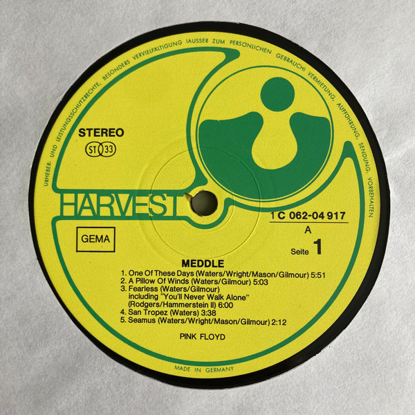 Pink Floyd - Meddle (LP, Album, Non)