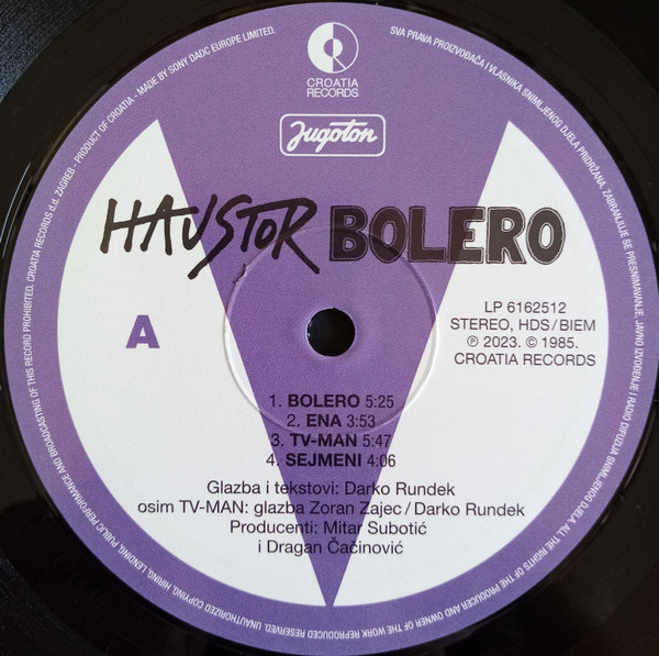 Haustor - Bolero (LP, Album, RE, RM, 180)