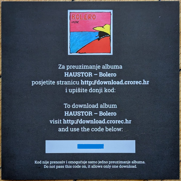 Haustor - Bolero (LP, Album, RE, RM, 180)