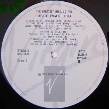 Public Image Ltd* - The Greatest Hits, So Far (2xLP, Comp)